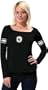 Baltimore Orioles Cooperstown Women's Long Sleeve Armband Jersey Top - by Alyssa Milano