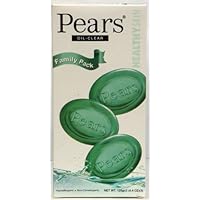 Pears Oil-Clear Soap Bar 4.4 Oz 3 in a Pack 12 Bars Total