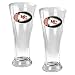Kansas City Chiefs NFL 2pc 16oz Pilsner Glass Set