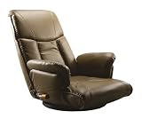 YS-1392A スーパーソフトレザー座椅子 ブラウンの画像