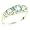 Luxury Ladies Solid White Gold Natural Aquamarine Victorian Trilogy Ring - Size 5 - Finger Sizes 5 to 12 Available