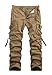 Men's Cotton Casual Military Army Cargo Camo Combat Work Pants (US:34 / Tag Asia 36, Khaki)