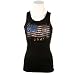 American Flag Women's Tank Top, Patriotic Boy Beater