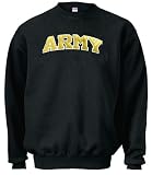 Army Black Knights Black Embroidered Collegiate Crewneck Champion Sweashirt (XL=48)
