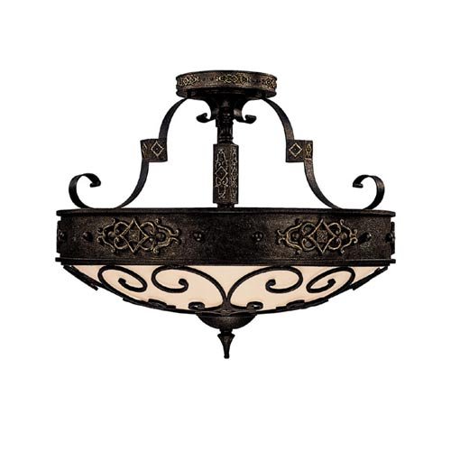 Capital Lighting - 3615RI - 4 Light Semi-Flush Fixtures - Rustic Iron Finish
