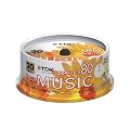 TDK 音楽用CD-R 80分 インクジェットプリンタ対応(パールカラー・ワイド印刷仕様) 20枚スピンドル CD-RDE80PPX20PN