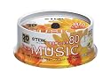 TDK 音楽用CD-R 80分 インクジェットプリンタ対応(パールカラー・ワイド印刷仕様) 20枚スピンドル CD-RDE80PPX20PN