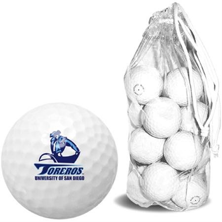 San Diego Toreros Usd Ncaa Clear Pack 15 Golf Balls
