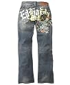 Ed Hardy Jeans, Eagle Embroidery Straight Leg