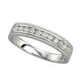 14K White Gold Diamond Wedding/Anniversary Band - 0.25 Ct.