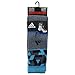 adidas Men's Energy Camo 2-Pack Crew Socks, Onix-Light Onix Marl/Bright Cyan/Collegiate Navy, Large