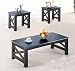 3pc Coffee Table & End Table Set Espresso Finish