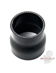 Automotive Parts and Accessories: Squirrelly 3.0" to 2.5" inch Silicone Coupler Straight Reducer Hose Intercooler Piping 3-Ply (Black) - Squirrelly Performance Parts