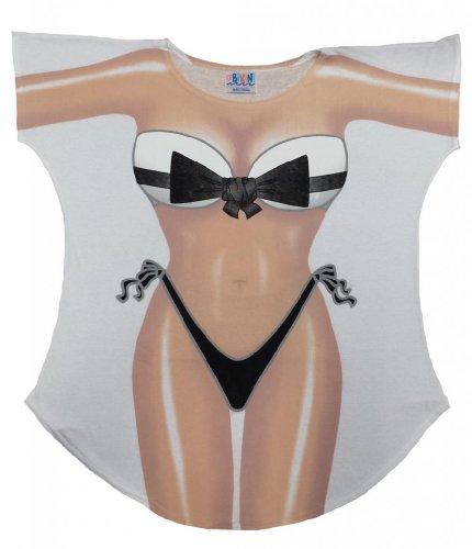 L.A. Imprints Tuxedo Bikini Body Cover-Up T-Shirt #49
