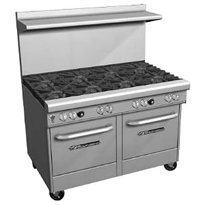 Southbend 4482AC-3GL NG – 48-in Range w/ 2-Burners & Left 36-in Griddle, Convection Oven & Cabinet, NG
