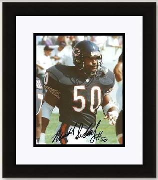 Mike Singletary Autographed Chicago Bears 8x10 Photo - Hall of Famer - Custom Framed