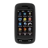 Amzer Rubberized Snap On Crystal Hard Case for Samsung Impression A877 (Bla ....