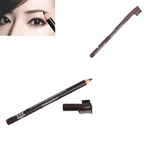 Waterproof Brown Eyebrow Woman Eyeliner Pencil with brush Comsetic Makeup