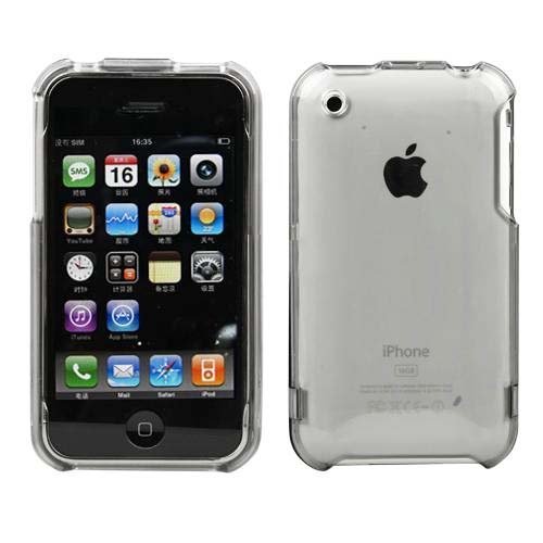 Transparent Crystal Clear Snap-On Cover Hard Case Cell Phone Protector For Apple iPhone 3G 3GS 16GB / 32GB