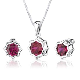 Exclusive Splendor: 9.50 carat Concave-Cut Snowflake Shape Ruby Pendant... by Peora