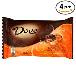 Dove Peanut Butter Milk Chocolate Miniatures Bag, 8.50-Ounce (Pack of 4) Dove Peanut Butter Milk Chocolate Miniatures Bag, 8.50-Ounce (Pack of 4)