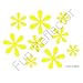 Yellow Flower Bicycle Reflector Reflective Sticker