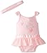 Calvin Klein Baby-Girls Newborn Pink Sunsuit with Headband