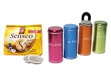 Produkt-Bild: Senseo Guten Morgen Fr&uuml;hst&uuml;ckskaffee + Pad Dosen Metallic mit Padheber 4 Sorten sortiert von James Premium&reg;