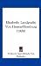 Elisabeth: Landgrafin Von Hessen-Homburg (1908) (German Edition) at Amazon Books: 41uiV2CQdbL._SL75_