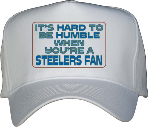 It's hard to be humble when you're a Steelers Fan White Hat / Baseball Cap