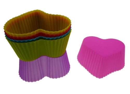 TANGCHU Silicone Cupcake Cake Muffin Chocolate Pans Heart Shape Set Of 6 Pieces Rim Of Diameter: 2.75inch; Diameter Of The Bottom:1.77inch Mixed Color
TANGCHU Silicone Cupcake Cake Muffin Chocolate Pans Heart Shape Set Of 6 Pieces Rim Of Diameter: 2.75inch; Diameter Of The Bottom:1.77inch Mixed Color