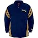 St. Louis Rams Navy Gridiron 1/4 Zip Mock Neck Fleece Jacket
