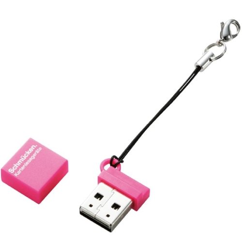 ELECOM メモリリーダライタ シングルタイプ microSD用 FACE ピンク MR-SMC05PN