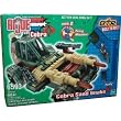 G.I. Joe vs Cobra Year 2003 Built to Rule BTR Action Building Set Vehicle - Cobra Sand Snake with 2 Firing Missiles and 4 Inch Tall Firefly Figure