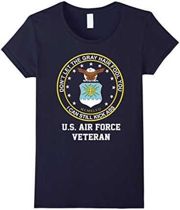 Women's U.S. Air force veteran T shirts Medium Navy