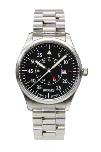 Junkers Herrenuhr 6244M-2 Serie Cockpit JU 52 GMT