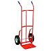 Wesco 210026 Series 136 Steel Hand Truck, Semi Pneumatic Casters, 700 lbs Load Capacity, 22-1/2" Width x 48" Height x 18-1/2" Depth