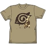 NARUTO ナルト落書きTシャツ サンドカーキ サイズ:XS
