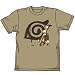 NARUTO ナルト落書きTシャツ サンドカーキ サイズ:XS
