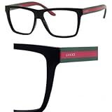 Gucci GG1008 Eyeglasses-051N Shiny Black/Red Green-55mm