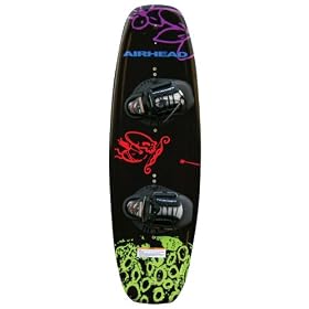 Kwik Tek Airhead Heart Attack Wakeboard with Vise Binding (135cm) by 