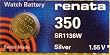 Renata Silver Oxide Watch Battery For 350 Button Cell