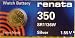 Renata Silver Oxide Watch Battery For 350 Button Cell