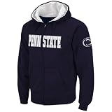 Penn State Nittany Lions Navy Blue Classic Twill II Full Zip Hoodie Sweatshirt (Large)
