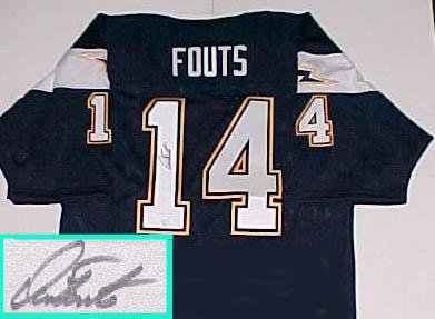 Dan Fouts Hand Signed Chargers Throwback Jersey