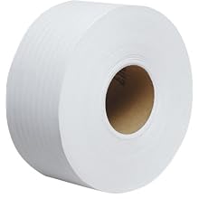 Kimberly-Clark Scott 67223 Recycled Fiber JRT Jr Jumbo Roll Tissue, 2000' Length x 3-35/64" Width, White (Case of 12)