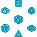 Chessex CHX27416 Dice-Frosted Caribbean Blue Set, Multicolor