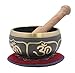 Tibetan Velvet Embroidered Small Singing Bowl Cushion HIndu OM