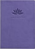 Purple Embossed "Namaste" Leather Lined Journal