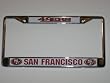 SAN FRANCISCO 49ERS Durable Metal LICENSE PLATE FRAME